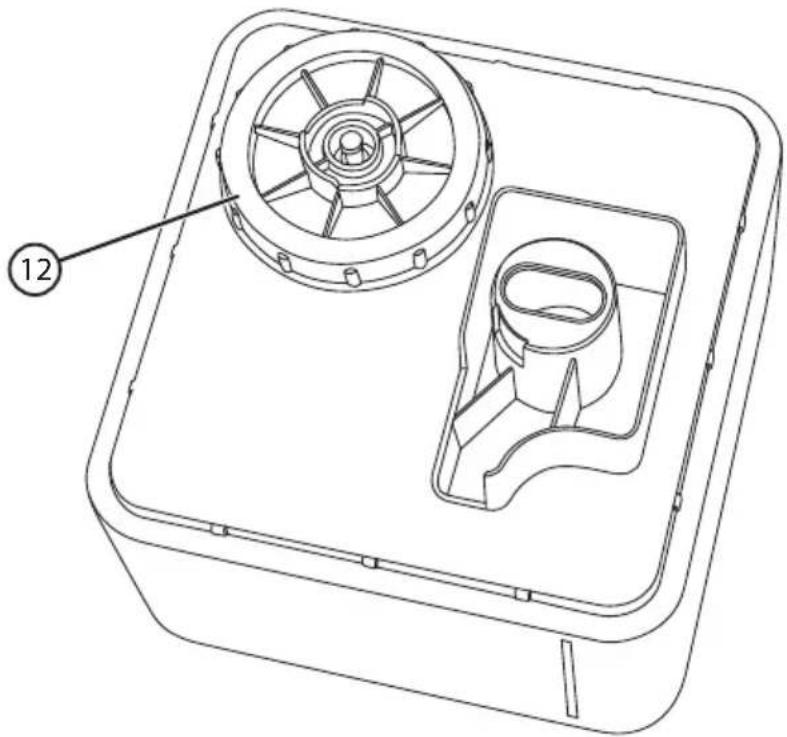 Cotech DF-HU28015 - Bottom view of water tank - 1