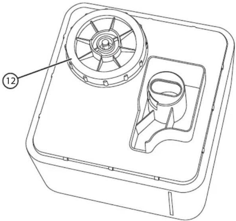 Cotech DF-HU28015 - Unterseite des entfernen Wasserbehälters - 1