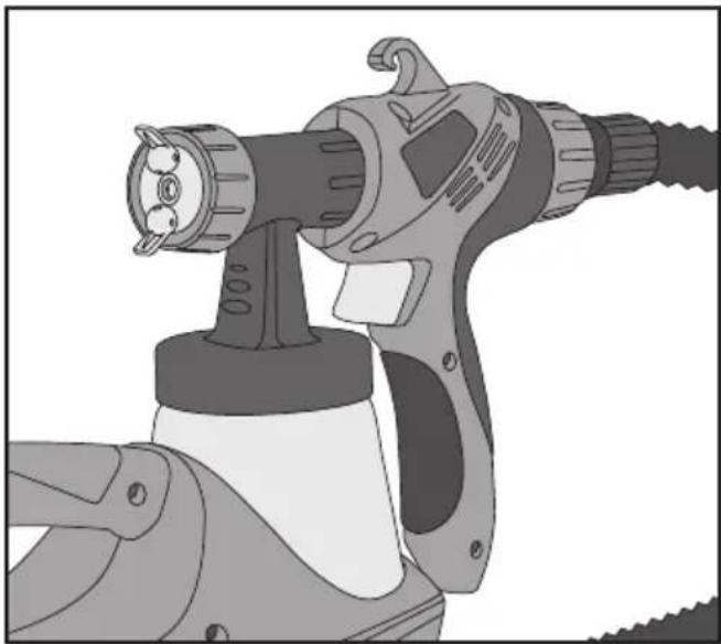 Cotech JS-910FA - Preparing the spray gun for use - 5