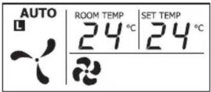 AUTO ROOM TEMP 24°C SET TEMP 24°C