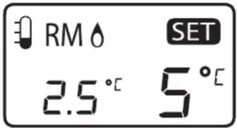 RM 2.5°C SET 5°C