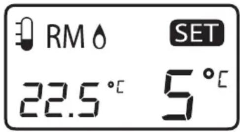 Cotech TH810T - Tillslag vid sjunkande temperatur (styrning av värmare) - 1