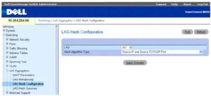 DELL PowerConnect M6220 - LAG-Hash-Konfiguration - 1