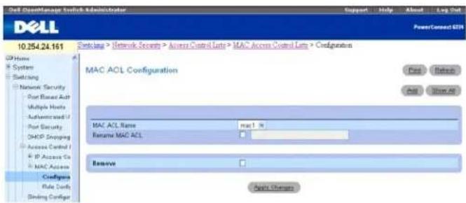 DELL PowerConnect M6220 - Konfigurieren von MAC-ACLs - 1