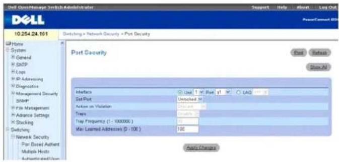 DELL PowerConnect M6220 - Portsicherheit - 1
