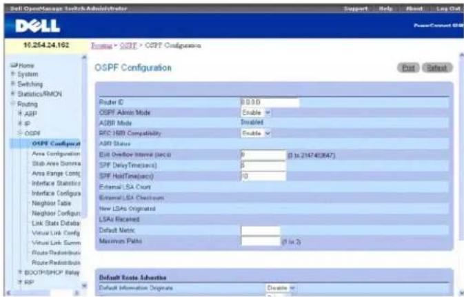 DELL PowerConnect M6220 - OSPF-Konfiguration - 1