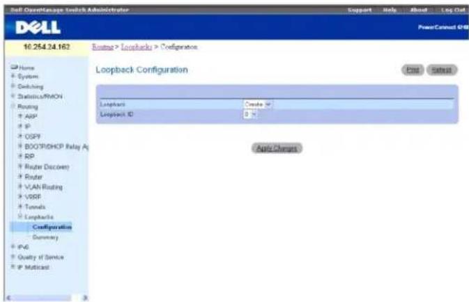 DELL PowerConnect M6220 - Konfiguration von Loopback-Schnittstellen - 1