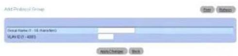 Add Protocol Group Global Name (0-16 Number) ICLN ID (0-438) Add Options Back