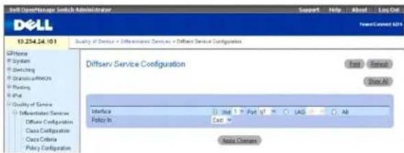 DELL PowerConnect M6220 - Dienstekonfiguration - 1