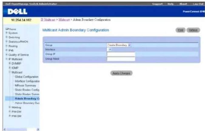 DELL PowerConnect M6220 - Konfigurieren einer administrativen Multicast-Adressbereichsbeschränkung - 1