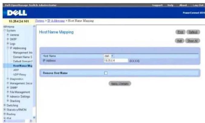 DELL PowerConnect M6220 - Zuweisung von Host-Namen - 1