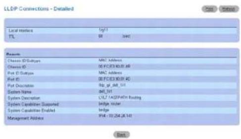 DELL PowerConnect M6220 - Anzeigen von LLDP-Verbindungsinformationen - 1