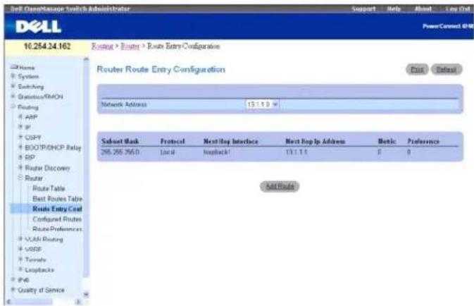 DELL PowerConnect M6220 - Konfiguration von Routeneinträgen - 1