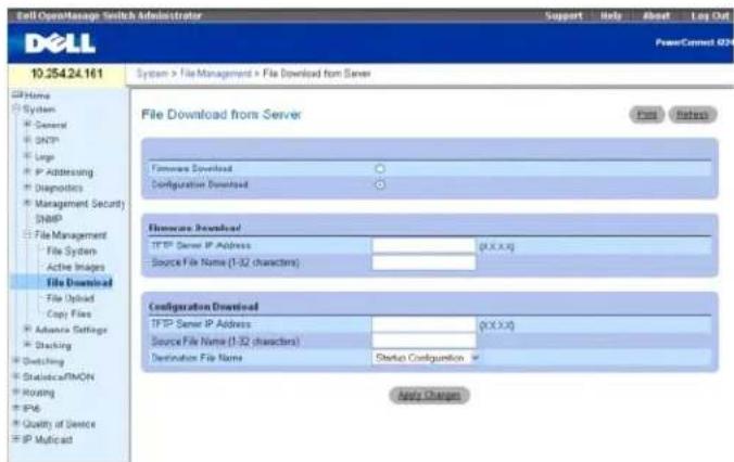 DELL PowerConnect M6220 - File Download From Server (Dateien vom Server herunterladen) - 1
