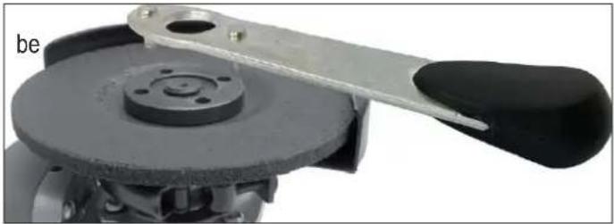 Toolcraft WSS-100 Solo - d) Attaching/replacing discs - 4