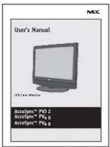 NEC User's Manual ACCSync™ PV3.2 AccusSync™ PV4.0 AccusSync™ PV4.6
