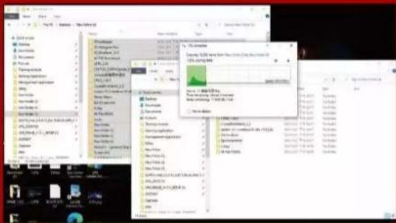 Screenshot of a software interface showing file management and context menu with Chinese text options