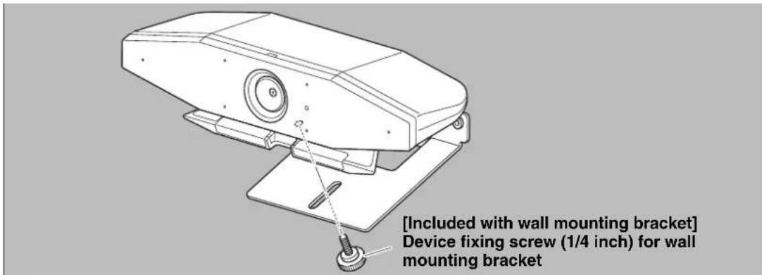 [Included with wall mounting bracket] Device fixing screw (1/4 inch) for wall mounting bracket