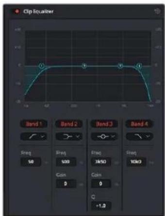 Clip Equiter Band 1 Band 2 Band 3 Band 4 Freq 50 Freq 900 Freq 3M50 Freq 10K0 Gain 0 Gain 0 +1.0