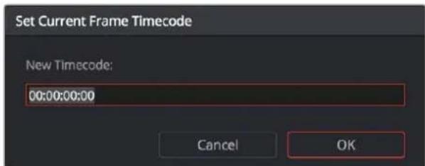 Set Current Frame Timecode New Timecode: 00:00:00:00 Cancel OK