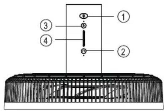 Technical diagram of a mechanical assembly with numbered components and labeled parts