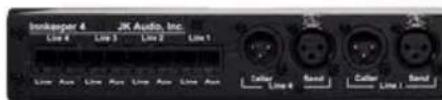 Bankkeeper 4 JK Audio, Inc. Line 4 Line 3 Line 2 Line 1 Line Aux Line Aux Line Aux Line Aux Caller Band Caller Band Line 6 Line 1