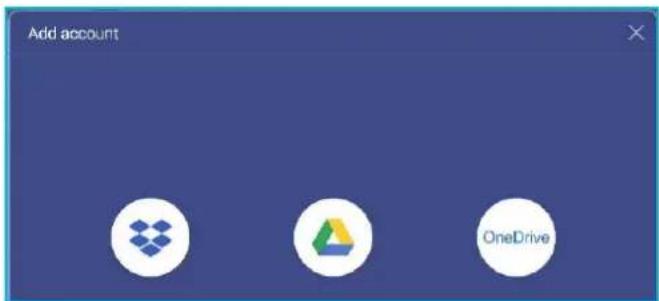 Add account OneDrive