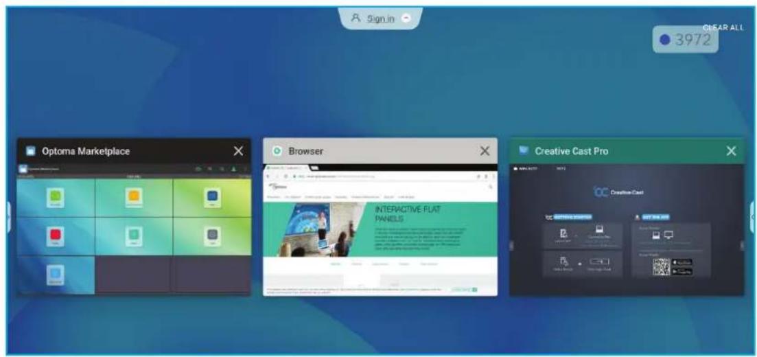 Sign in 3972 Clear ALL Optoma Marketplace Browser INTERACTIVE FLAT PANELS Creative Cast Pro