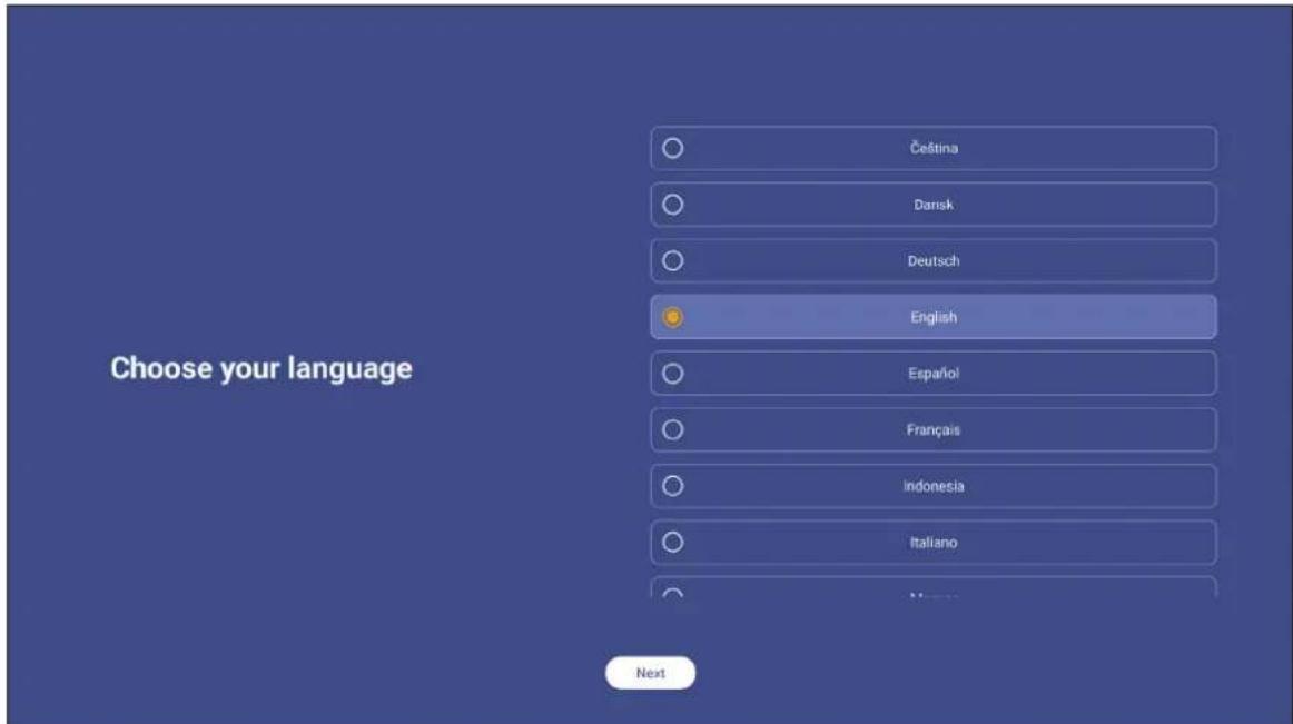 Choose your language Čeština Dansk Deutsch English Español Français Indonesia Italiano Next