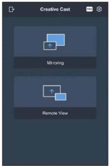 Creative Cast Mirroring Remote View