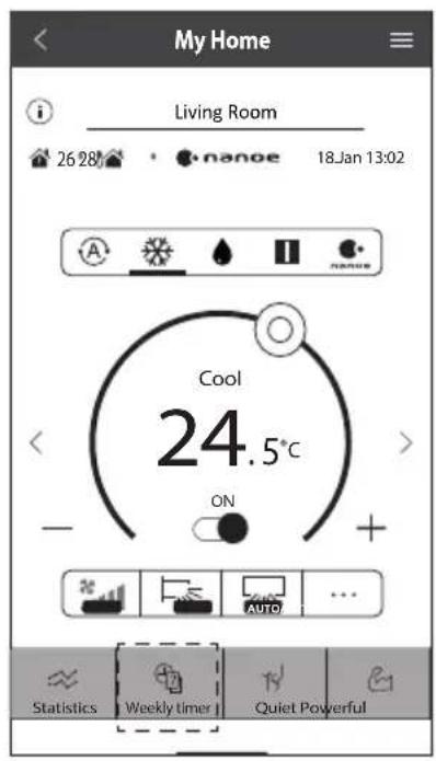 PANASONIC CS-XZ25XKEW-H - Weekly Timer - 1