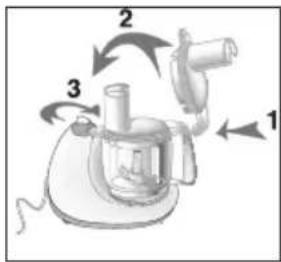 TEFAL Kaleo FP4025 - Установка крышки (2) (система QLS®): - 1