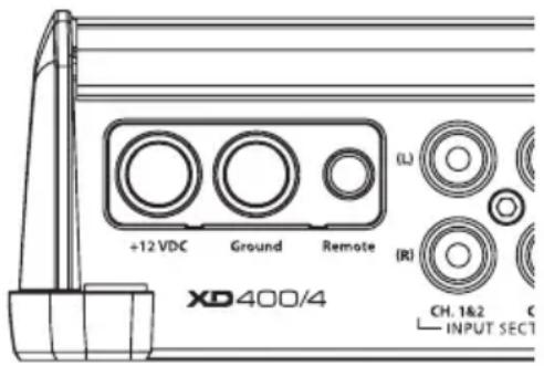 JL Audio XD400/4 - stromanschIÜsse - 1