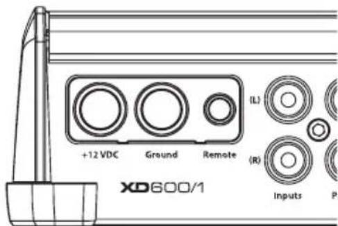 +12 VDC Ground Remote (IL) (R) Inputs P XD600/1