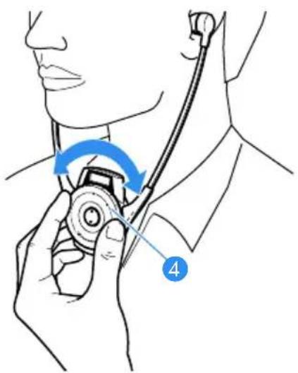 SENNHEISER HDE-2020-D V2 - Lautstärke am Empfänger einstellen - 2