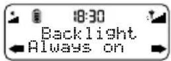 18:30 Backlight Always on