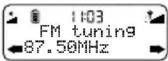 1:03 FM tuning 87.50MHz