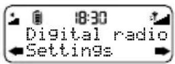 18:30 Digital radio Settings