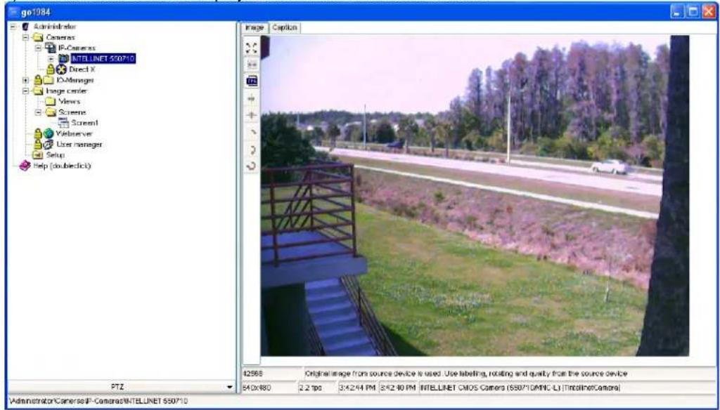 go1984 Administrator Cameras IR-Cameras INTELLINET 550710 Direct X IO-Admagn Image center Views Screens Screen1 Webserver User manager Setup Help (double-click) Image Caption PTZ 42566 Original image from source device is used. Use labeling, rotating and quality from the source device 540x480 2.2 fps 3:42:44 PM 3:42:40 PM INTELLINET CMOS Camera (550710DMIC-L) [IntralNetCamera] Administrator/Camera/IP-Camera/INTELLINET 550710