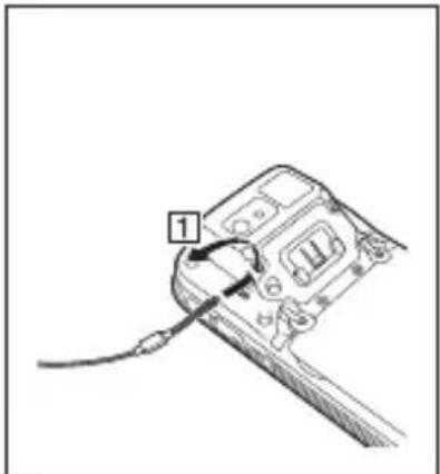 CASIO IT-G650 - Befestigen von Halsschlaufe und Stylus - 1
