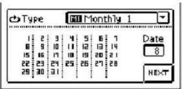 Type Month1 1 1 2 3 4 5 6 7 8 9 10 11 12 13 14 15 16 17 18 19 20 21 22 23 24 25 26 27 28 29 30 31 Date 8 NEXT
