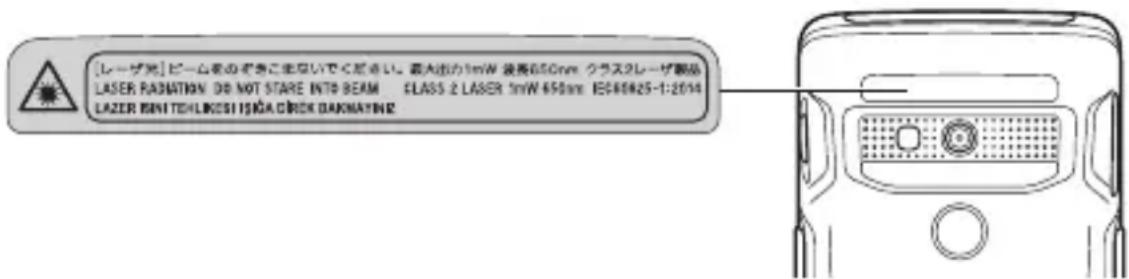 CASIO ET-L10 - Warning Label - 1