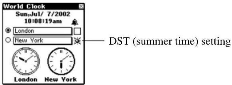 World Clock Sun,Jul/ 7/2002 10:08:19am London New York London New York DST (summer time) setting