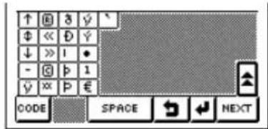 ↑ B 3 y ↓ << D y ↓ >> ! • - G p 1 y xx p € CODE SPACE NEXT