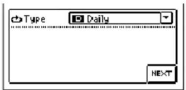 Type Daily NEXT