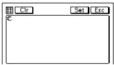 Clr Set Esc €