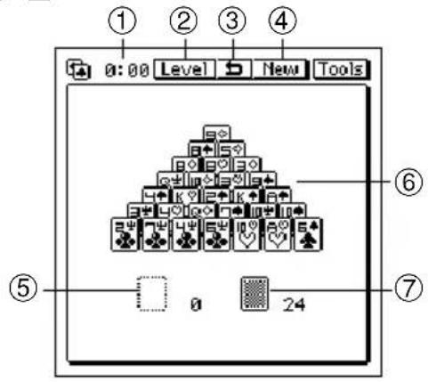 ① ② ③ ④ 0:00 Level New Tools ⑤ ⑥ ⑦ 0 24