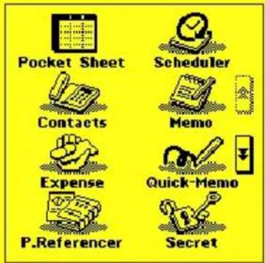 Pocket Sheet Scheduler Contacts Memo Expense Quick-Memo P.Referencer Secret