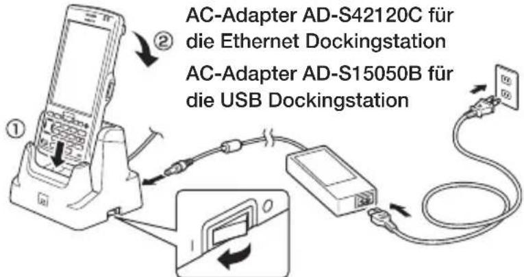 AC-Adapter AD-S42120C für die Ethernet Dockingstation AC-Adapter AD-S15050B für die USB Dockingstation