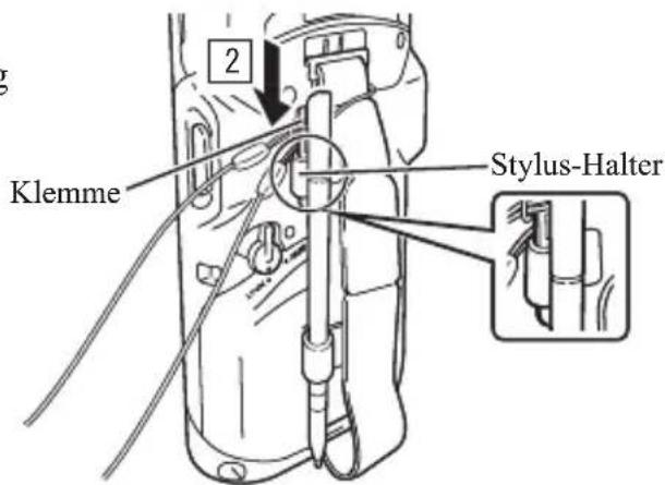 Klemme 2 Stylus-Halter